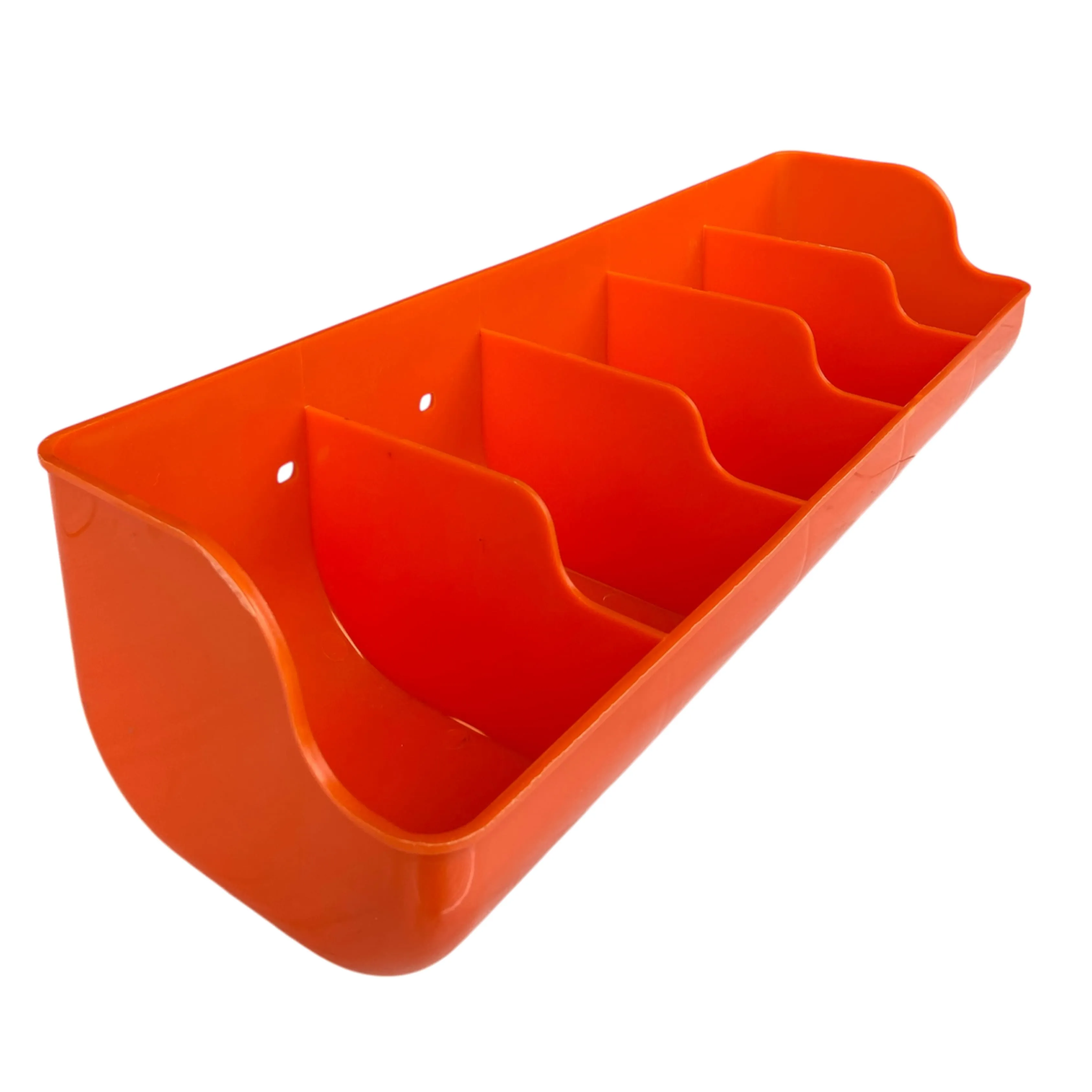 Comedero Tipo Plato de Lechón Plástico Naranja