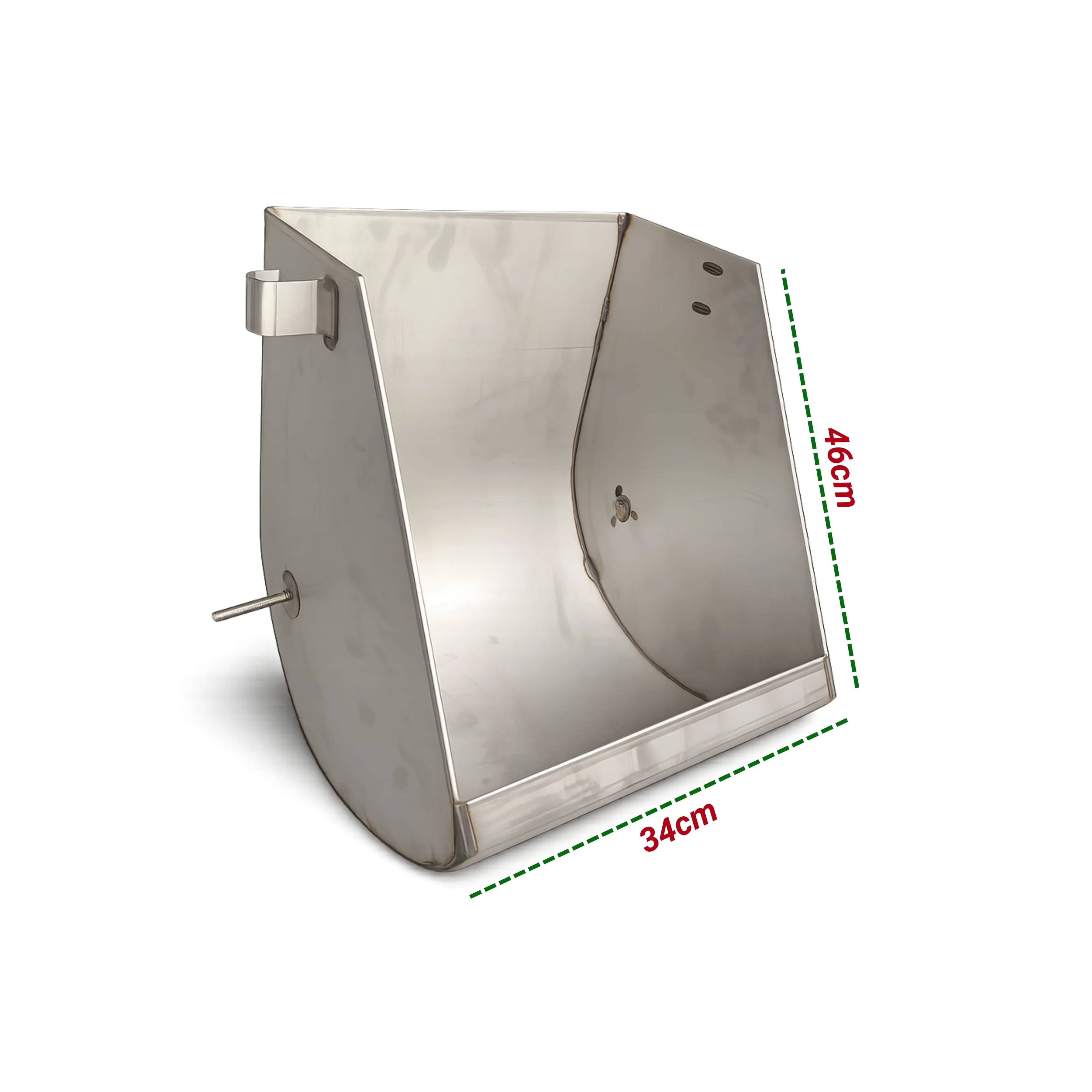 Comedero de Acero Inox. Base Alta